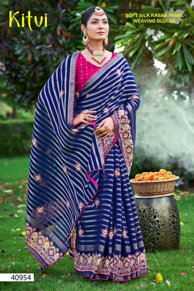 Kitvi  By 5D Designer Weaving Soft Silk Sarees Suppliers In Delhi